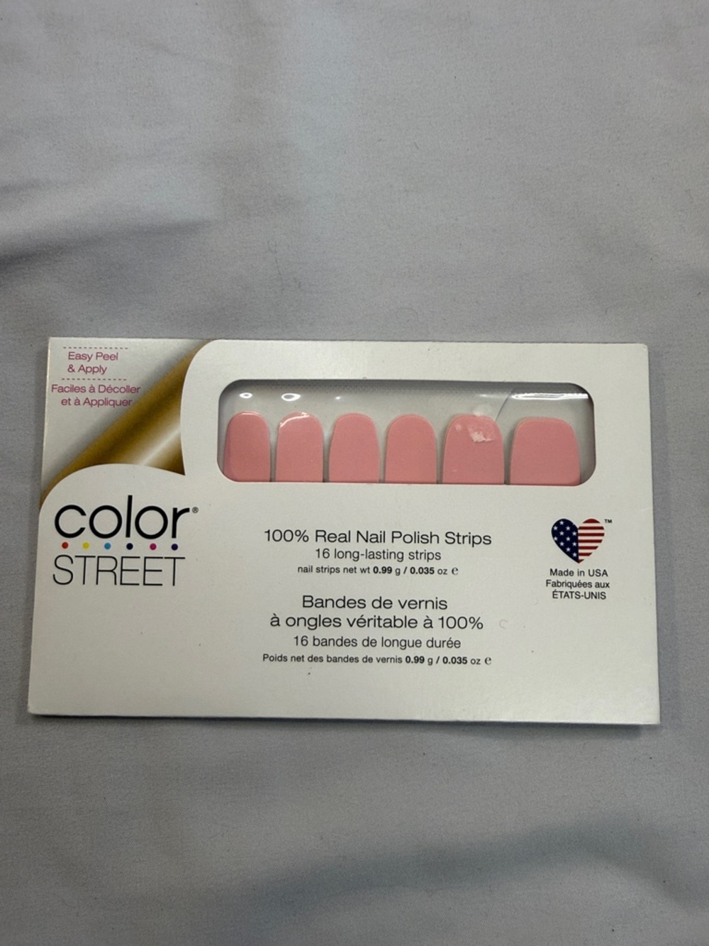 ⭐️ Color Street pink/natural colour Nail Strips